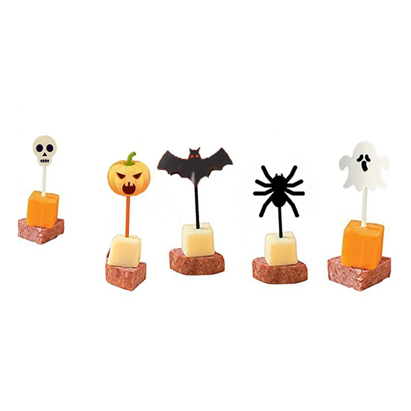 10pcs/set Cartoon Children Cake Dessert Pick Toothpick Lunch Pick Halloween Fruit Fork Food Fork Bento Lunches Party Decoration 
10pcs/set Cartoon Children Cake Dessert Pick Toothpick Lunch Pick Halloween Fruit Fork Food Fork Bento Lunches Party Decoration