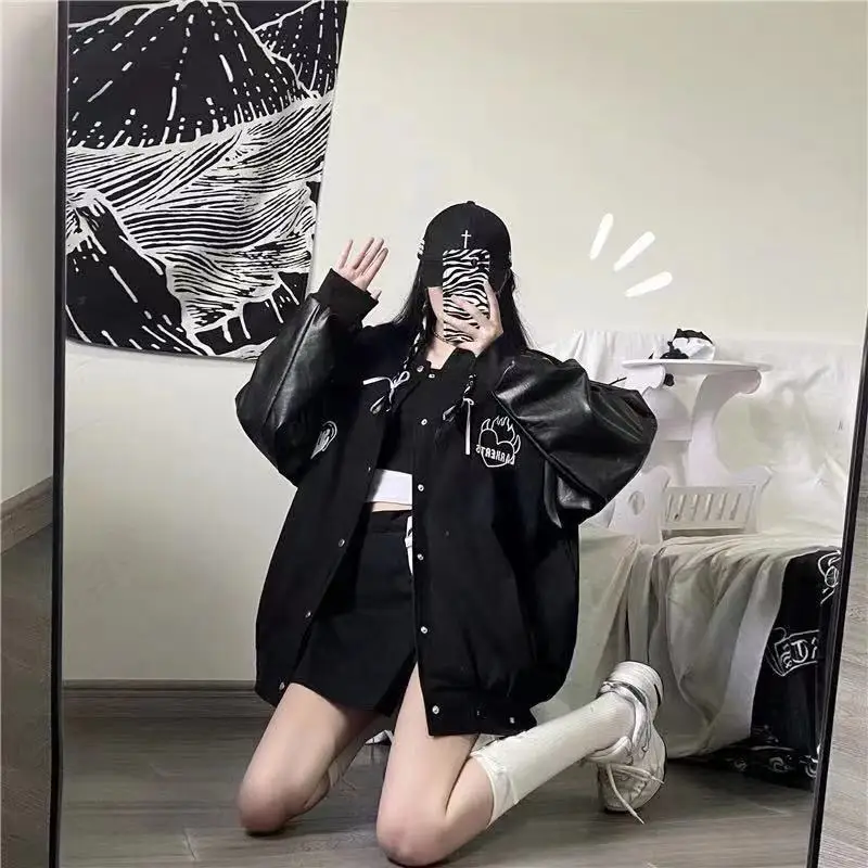 Новинка 2021 молодежная одежда Женская куртка в Корейском стиле Харадзюку
