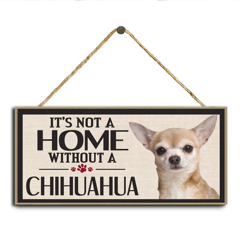 Dog Wooden Plaque Dog Tags Signs It's Not a Home Without a Chihuahua Rectangular Wooden Pet Tags Pendant Rustic Wall Decor
Dog Wooden Plaque Dog Tags Signs It's Not a Home Without a Chihuahua Rectangular Wooden Pet Tags Pendant Rustic Wall Decor