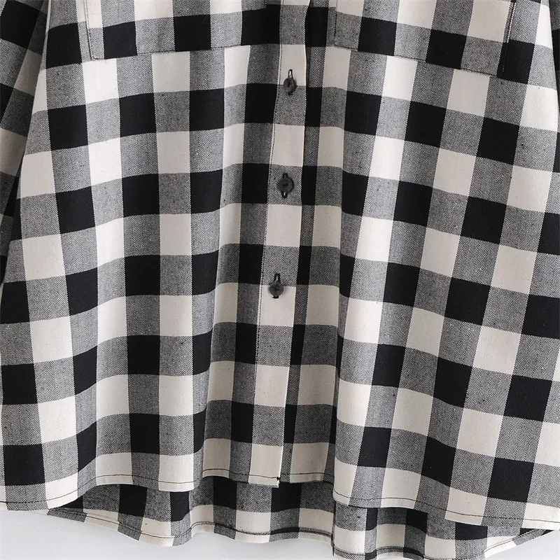 TRAF Women 2021 Fashion Pleated Trim Asymmetrical Hem Plaid Blouses Vintage Long Sleeve Female Shirts Streetwear
TRAF Women 2021 Fashion Pleated Trim Asymmetrical Hem Plaid Blouses Vintage Long Sleeve Female Shirts Streetwear