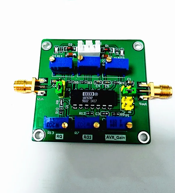 UAF42 Active High Pass Low Pass Band Pass Filter Frequency Gain Q Value Adjustable Filter General Filter
UAF42 Active High Pass Low Pass Band Pass Filter Frequency Gain Q Value Adjustable Filter General Filter