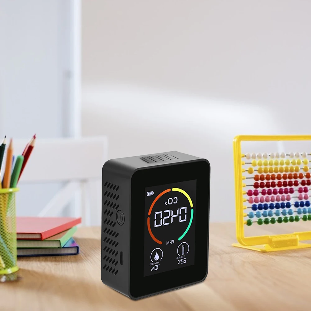 Portable Carbon Dioxide Detector with LCD Digital Temp Humidity CO2 Meter
Portable Carbon Dioxide Detector with LCD Digital Temp Humidity CO2 Meter