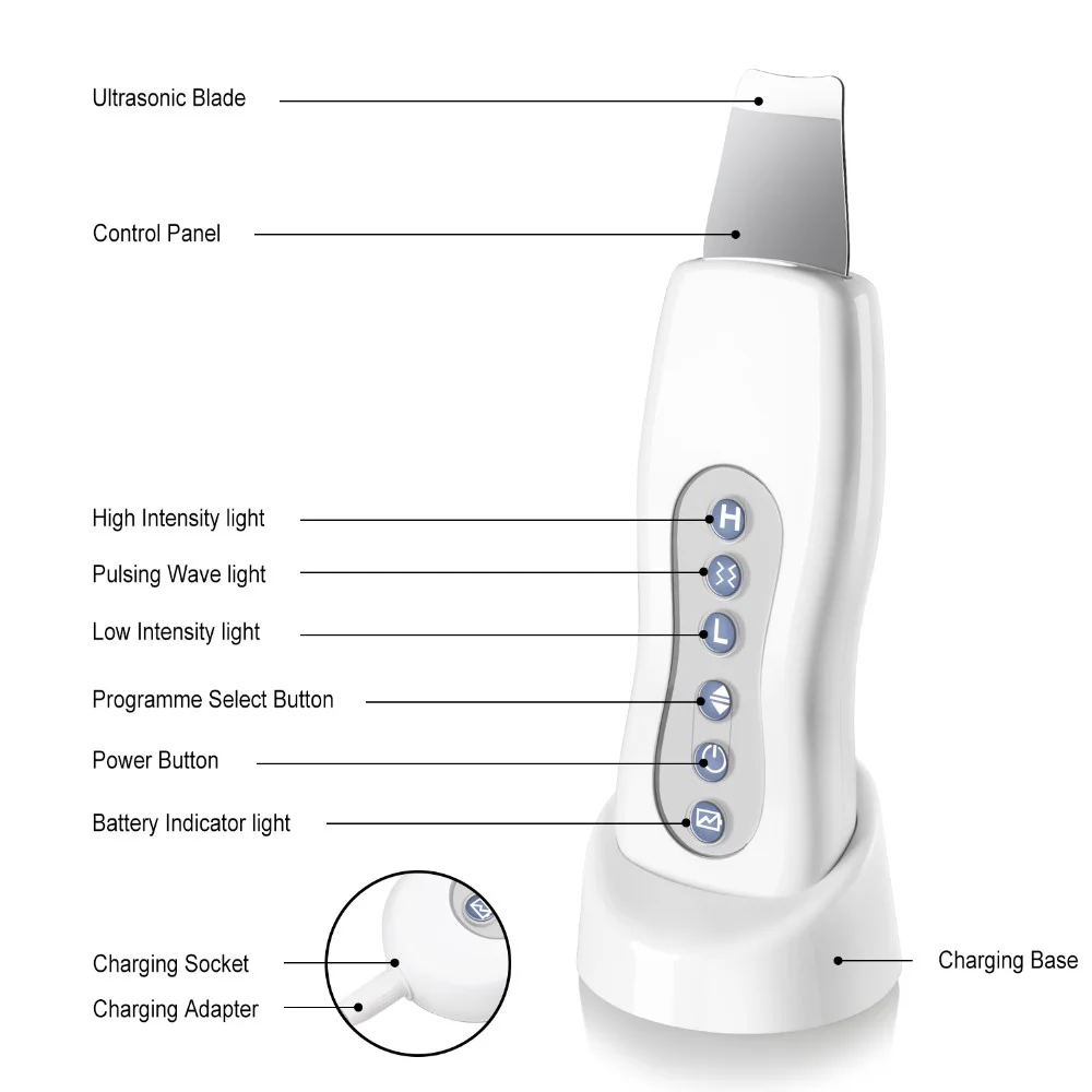 Ultrasonic Face Cleaner Skin Scrubber Ultrasound Vibration Massager Ultrasound Peeling Clean Tone Lift Scrubber Skin Care
Ultrasonic Face Cleaner Skin Scrubber Ultrasound Vibration Massager Ultrasound Peeling Clean Tone Lift Scrubber Skin Care