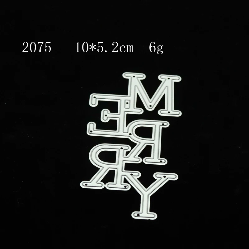 JC DIY Metal Cutting Dies MERRY Words Scrapbook Handmade Punch Card Make Shape Stencil Craft Mold Mould Model Decor New Arrival
JC DIY Metal Cutting Dies MERRY Words Scrapbook Handmade Punch Card Make Shape Stencil Craft Mold Mould Model Decor New Arrival