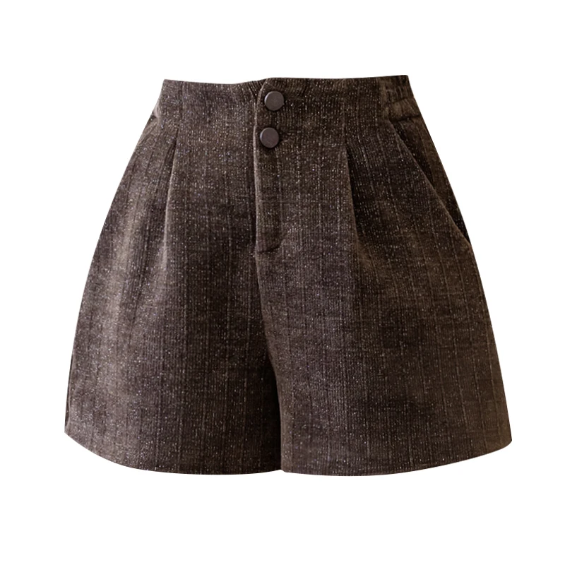 Casual Elastic High Waist Wool Shorts Women Fashion Wide Leg Shorts Female Loose Autumn Winter Woolen Boot Shorts
Casual Elastic High Waist Wool Shorts Women Fashion Wide Leg Shorts Female Loose Autumn Winter Woolen Boot Shorts