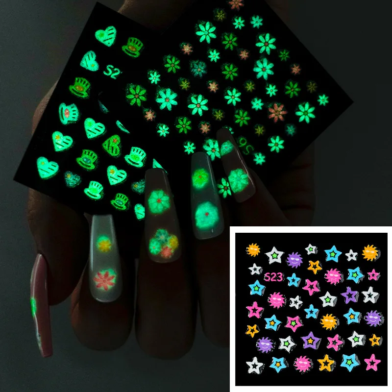 24 Styles of Love Nail Stickers Bow Flowers Symphony Nail Sticker Fluorescence Long Lasting Waterproof
24 Styles of Love Nail Stickers Bow Flowers Symphony Nail Sticker Fluorescence Long Lasting Waterproof