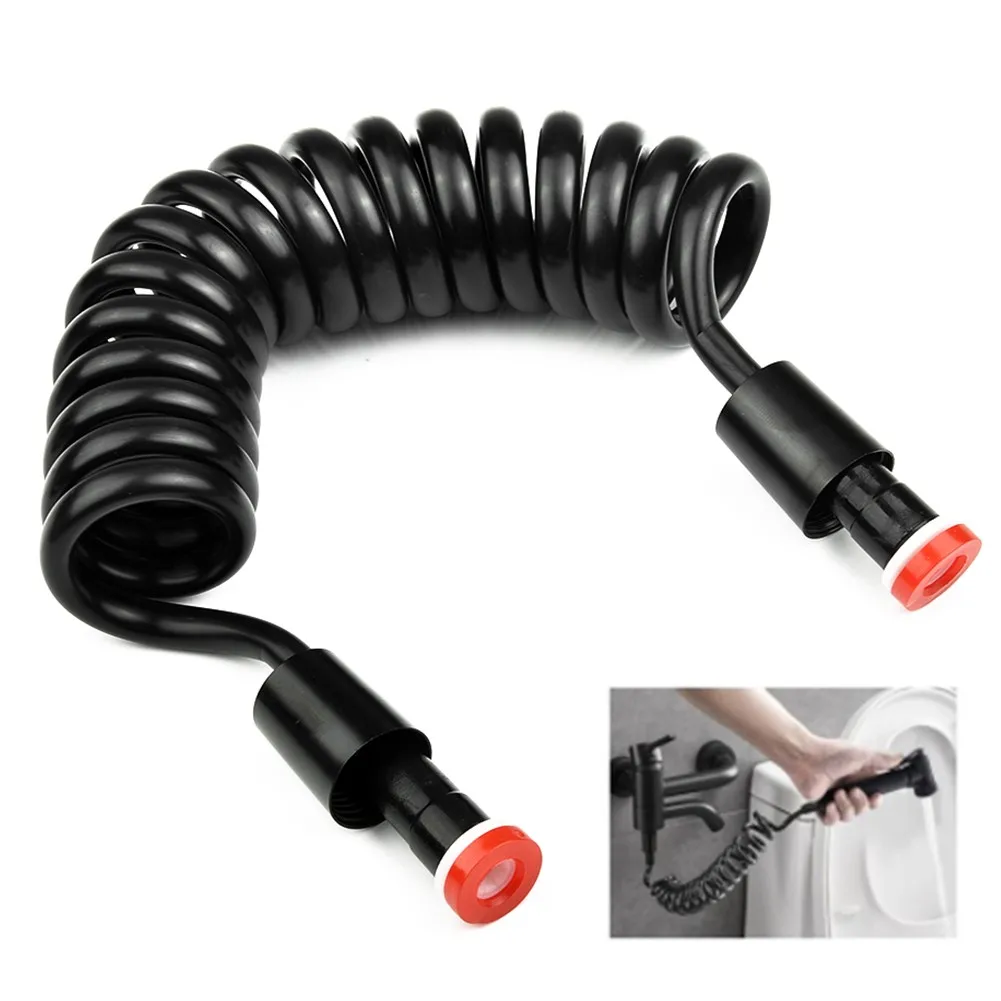 Black Shower Hose Flexible Retractable Spring Shower Hose 2m Telephone Line Hose Bothroom Accessories
Black Shower Hose Flexible Retractable Spring Shower Hose 2m Telephone Line Hose Bothroom Accessories