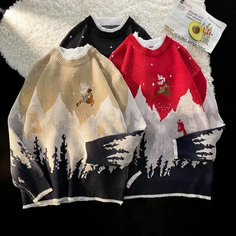 Вязаный свитер в стиле Харадзюку, Зимний пуловер для мужчин и женщин, Свитер оверсайз, корейский модный свитер с круглым вырезом, одежда в ст...
Вязаный свитер в стиле Харадзюку, Зимний пуловер для мужчин и женщин, Свитер оверсайз, корейский модный свитер с круглым вырезом, одежда в ст...