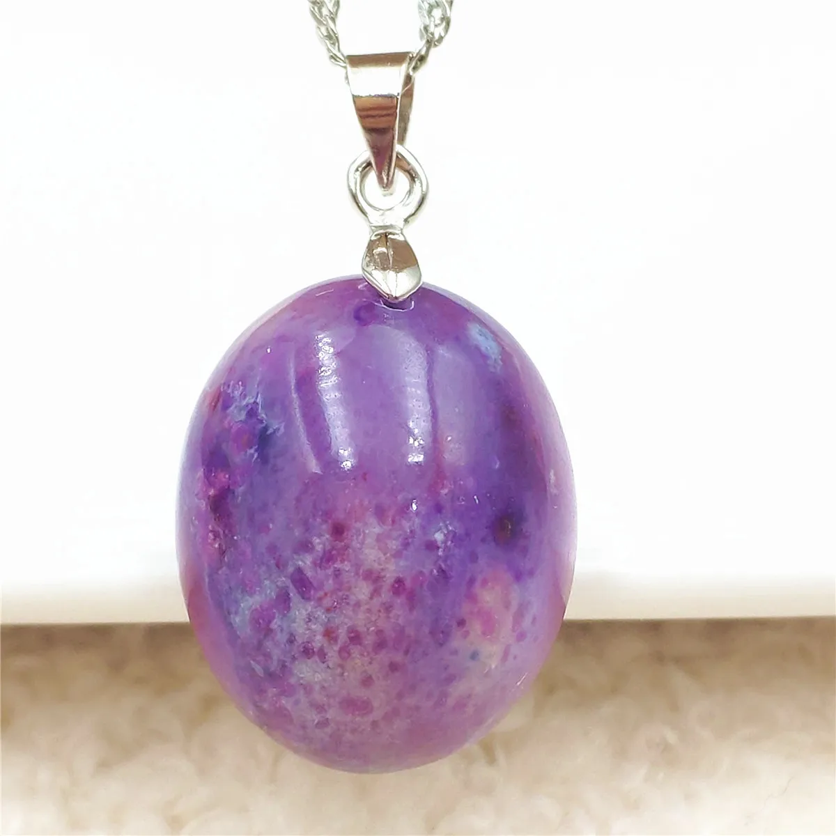 Top Quality Natural Purple Sugilite South Africa Pendant 22x18x11mm Oval For Women Men Reiki Stone Fashion Necklace AAAAA
Top Quality Natural Purple Sugilite South Africa Pendant 22x18x11mm Oval For Women Men Reiki Stone Fashion Necklace AAAAA