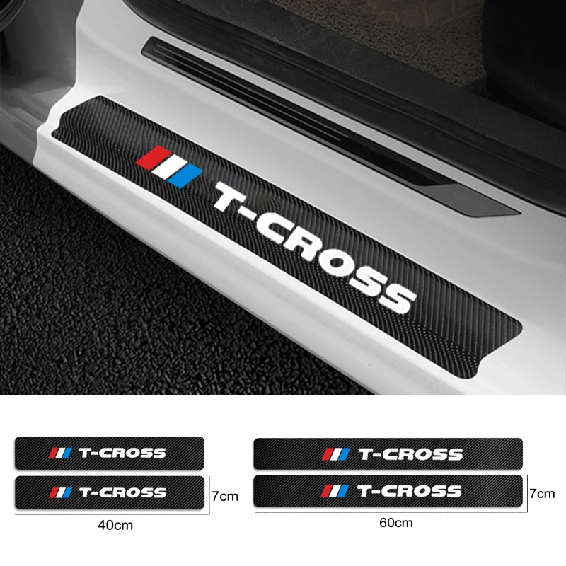 Для Volkswagen VW T-CROSS R-Line tcross автомобильные аксессуары 4 шт. углеродное волокно