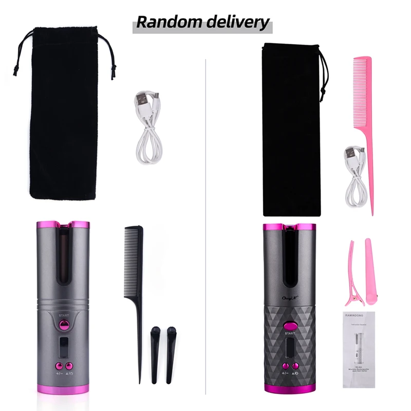 Professional Auto Rotating Ceramic Hair Curler Cordless Automatic Curling Iron LCD Display Curls Roller Wave Hair Styling Tool
Professional Auto Rotating Ceramic Hair Curler Cordless Automatic Curling Iron LCD Display Curls Roller Wave Hair Styling Tool