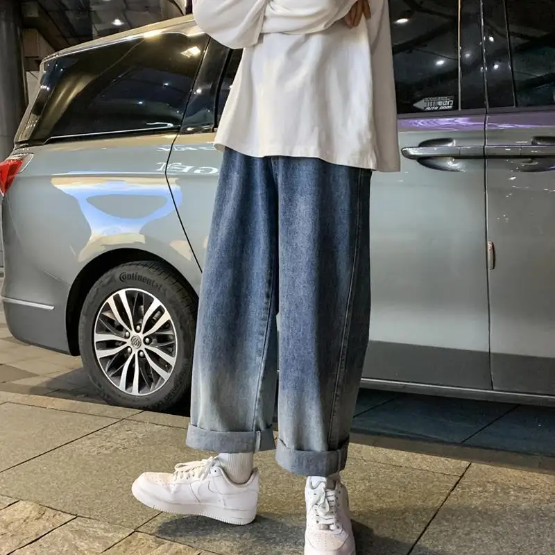 Gradient Denim Trousers Vintage Wide Leg Pants Women Korean Straight Long Pants High Waist Jeans Casual ins Streetwear Clothes
Gradient Denim Trousers Vintage Wide Leg Pants Women Korean Straight Long Pants High Waist Jeans Casual ins Streetwear Clothes