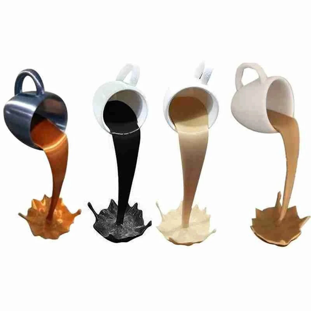 Floating Spilling Coffee Cup Sculpture Kitchen Decoration Spilling Magic Pouring Splash Creative Coffee Mug Home Decoration
Floating Spilling Coffee Cup Sculpture Kitchen Decoration Spilling Magic Pouring Splash Creative Coffee Mug Home Decoration