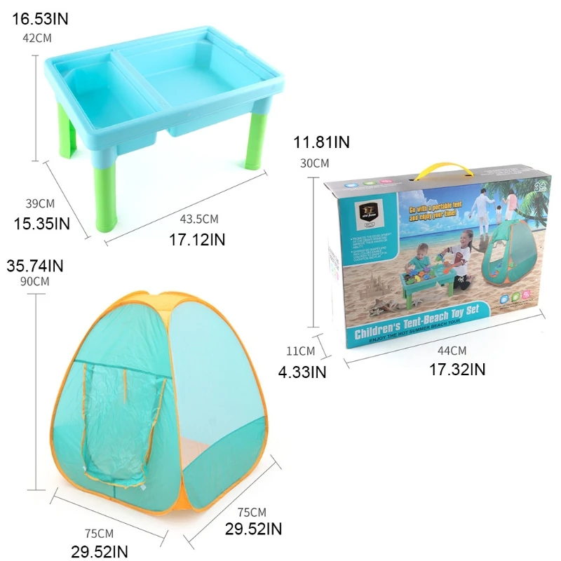57EE Kids Beach Sand Toys Set with Tent Many Tools Kit for Toddlers Kids Boys Girls Summer or Indoor Outdoor Toy Gift 
57EE Kids Beach Sand Toys Set with Tent Many Tools Kit for Toddlers Kids Boys Girls Summer or Indoor Outdoor Toy Gift