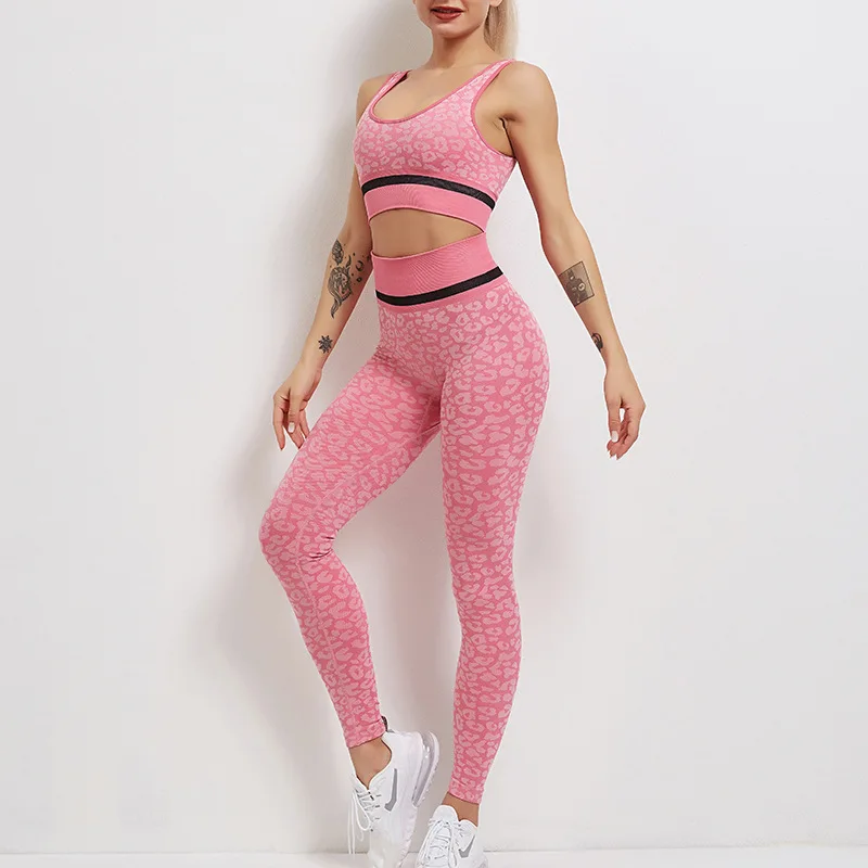 Leopard Seamless Women Yoga Set Fitness Sports Suits Gym Wear Clothing Running Top Bra Leggings Workout Pants Tracksuits 2 PCs
Leopard Seamless Women Yoga Set Fitness Sports Suits Gym Wear Clothing Running Top Bra Leggings Workout Pants Tracksuits 2 PCs