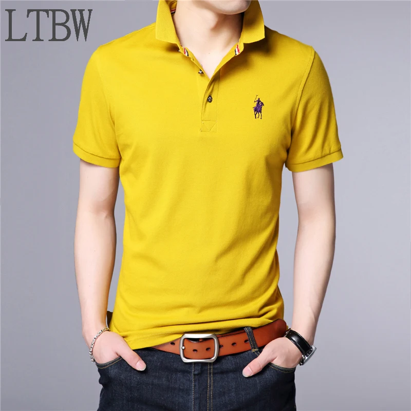 LTBW New Men Lapel Short-sleeved POLO Solid Color Paul Pattern Casual Business Work Fashion Trend All-match Men Summer
LTBW New Men Lapel Short-sleeved POLO Solid Color Paul Pattern Casual Business Work Fashion Trend All-match Men Summer