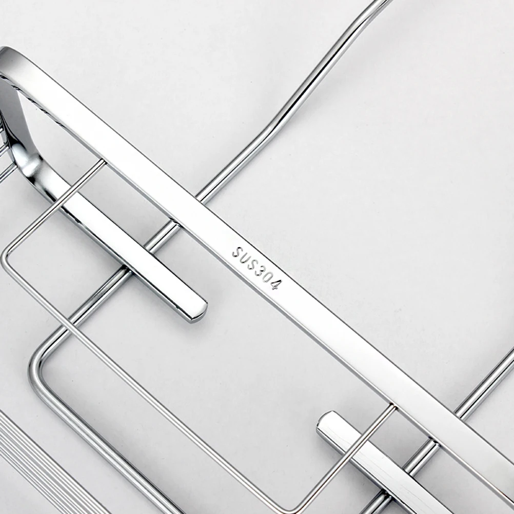 1pc Stainless Steel Storage Rack Durable Convenient Shower Shelf Hanging Shelves Shower Organizer For Bathroom Kitchen Toilet
1pc Stainless Steel Storage Rack Durable Convenient Shower Shelf Hanging Shelves Shower Organizer For Bathroom Kitchen Toilet