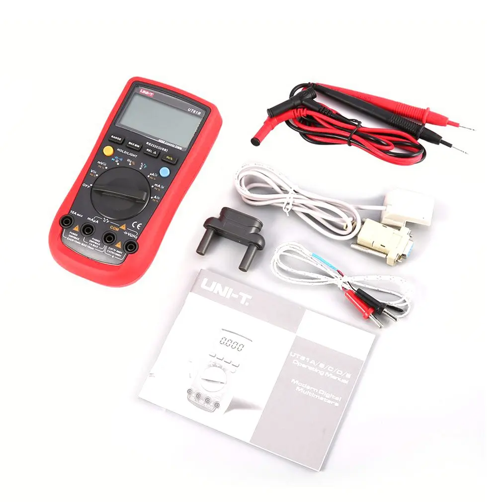 UNI-T UT61B Handheld Professional Digital Multimeter Tester Unit True RMS Auto Range 6000 Counts DC AC 1000V
UNI-T UT61B Handheld Professional Digital Multimeter Tester Unit True RMS Auto Range 6000 Counts DC AC 1000V