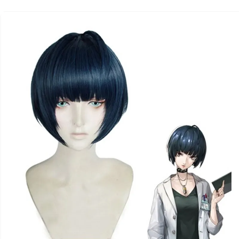 Костюм для косплея P5 Persona 5 Tae Takemi с короткими волосами термостойкий смешанный