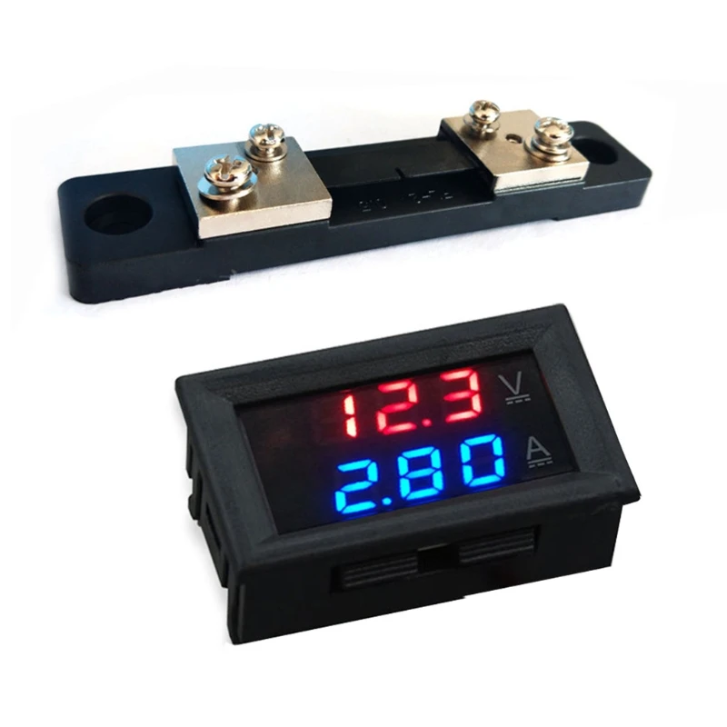 DC 100V 50A 100A Digital Dual Ammeter Display And Modified Voltmeter Automotive Voltage Test Meter Display Led Display P15F
DC 100V 50A 100A Digital Dual Ammeter Display And Modified Voltmeter Automotive Voltage Test Meter Display Led Display P15F