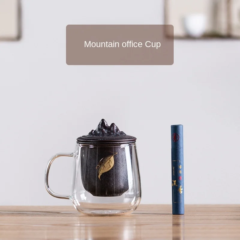 Mountain Glass Office Cup Tea Water Separation Scented Tea Cup Filter with Cover Mug Office Coffee Mug Coffee Cup Glass Mug 
Mountain Glass Office Cup Tea Water Separation Scented Tea Cup Filter with Cover Mug Office Coffee Mug Coffee Cup Glass Mug