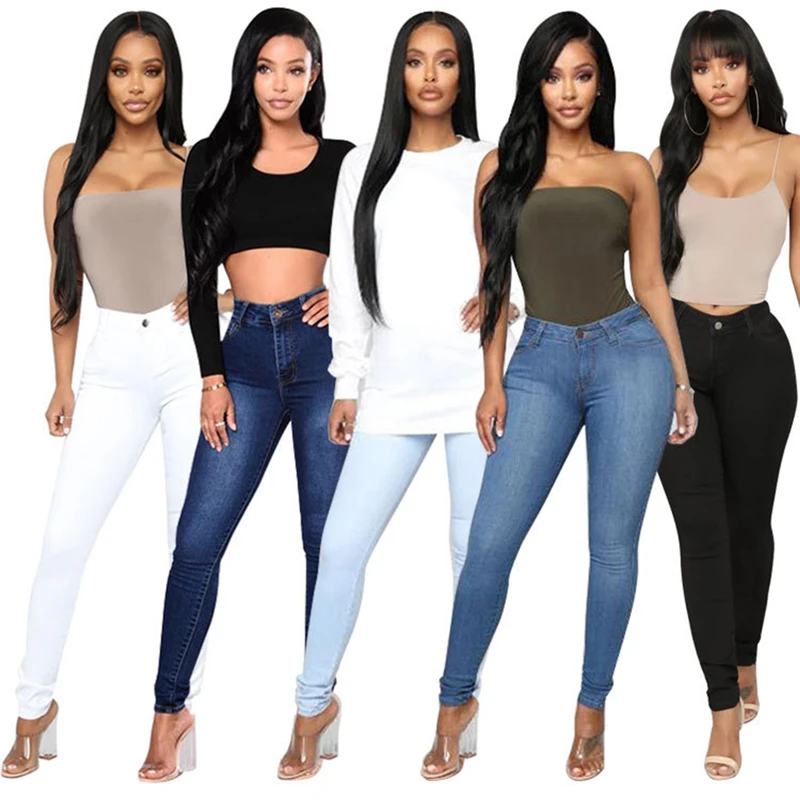 Women Sexy Skinny High Stretch Jeans Casual Solid Color Simple Pencil Pants Hot Sale High Waist Trousers For Feminina
Women Sexy Skinny High Stretch Jeans Casual Solid Color Simple Pencil Pants Hot Sale High Waist Trousers For Feminina