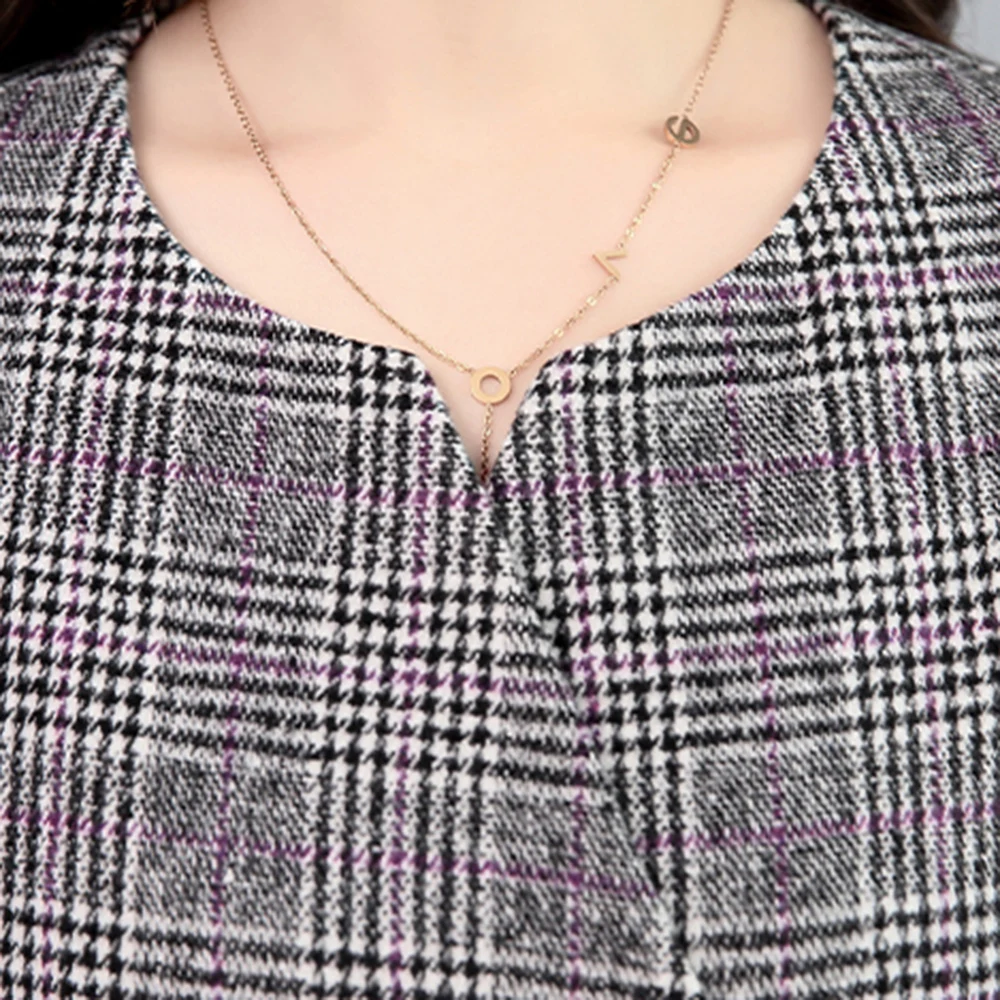 Elegant Women's Dress Brit Graphics Mid-Calf Dress Long Sleeve Retro Spring Korean Japanese Plaid Office Ladies Split Dress 
Elegant Women's Dress Brit Graphics Mid-Calf Dress Long Sleeve Retro Spring Korean Japanese Plaid Office Ladies Split Dress