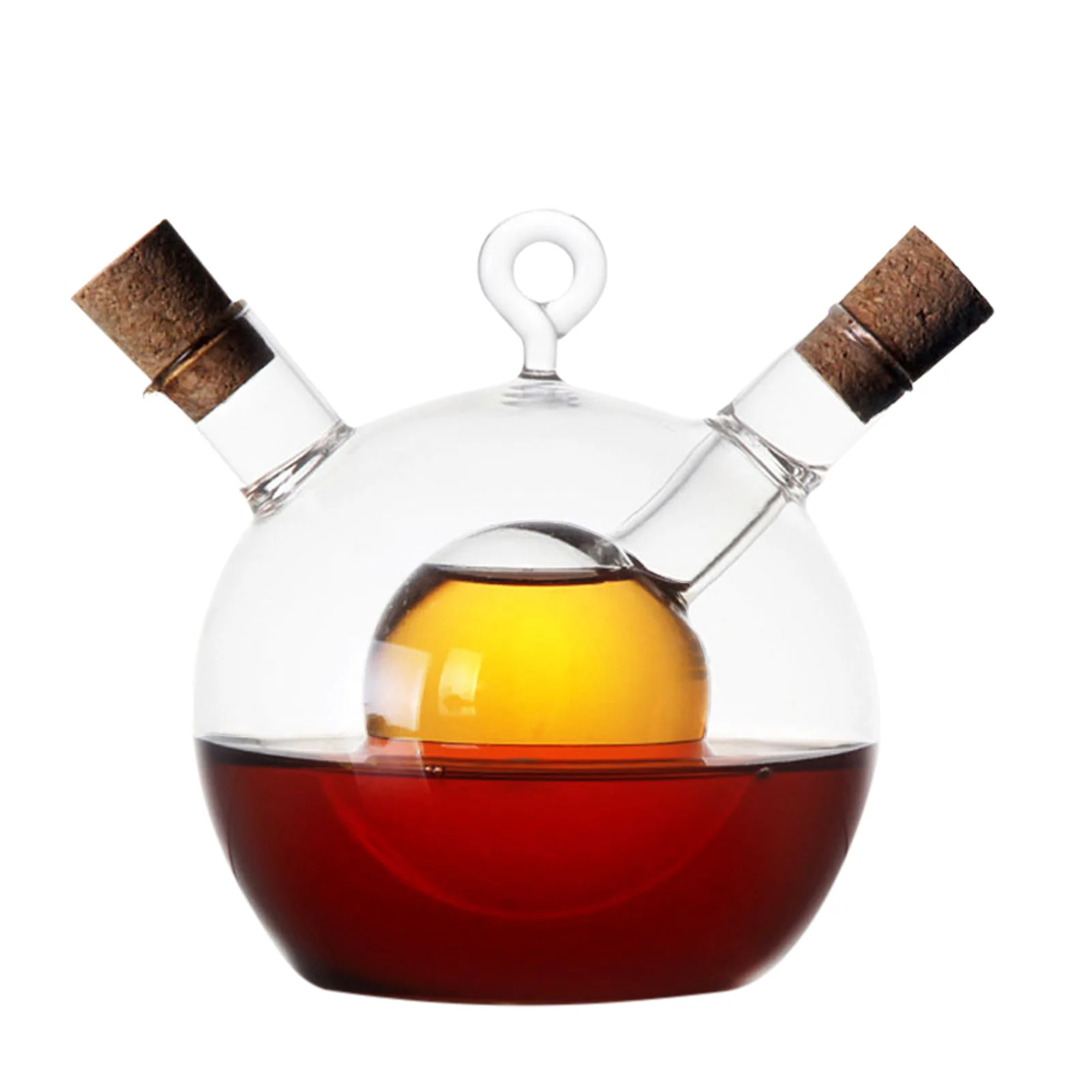 2-In-1 Double Layer Bottle Sauce Oil Vinegar Dispenser Glass Bottle Condiment Seasoning Sealed Kitchen Storage Bottle
2-In-1 Double Layer Bottle Sauce Oil Vinegar Dispenser Glass Bottle Condiment Seasoning Sealed Kitchen Storage Bottle