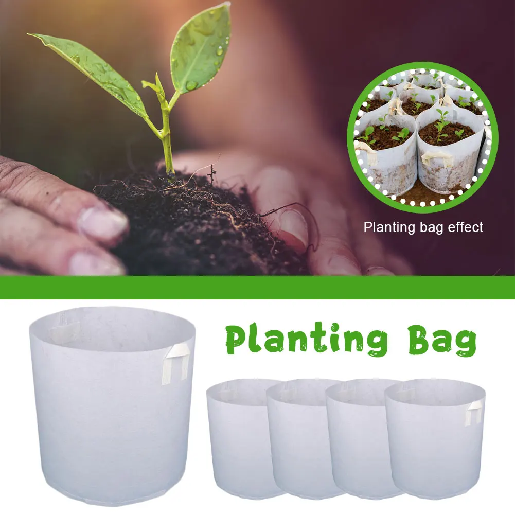 5 Gallon 5 Pcs Grow Planter Pouch Root Bonsai Grow Bags Fabric Pots Root Pouch with Handles Planting Container Plant Pot Garden
5 Gallon 5 Pcs Grow Planter Pouch Root Bonsai Grow Bags Fabric Pots Root Pouch with Handles Planting Container Plant Pot Garden