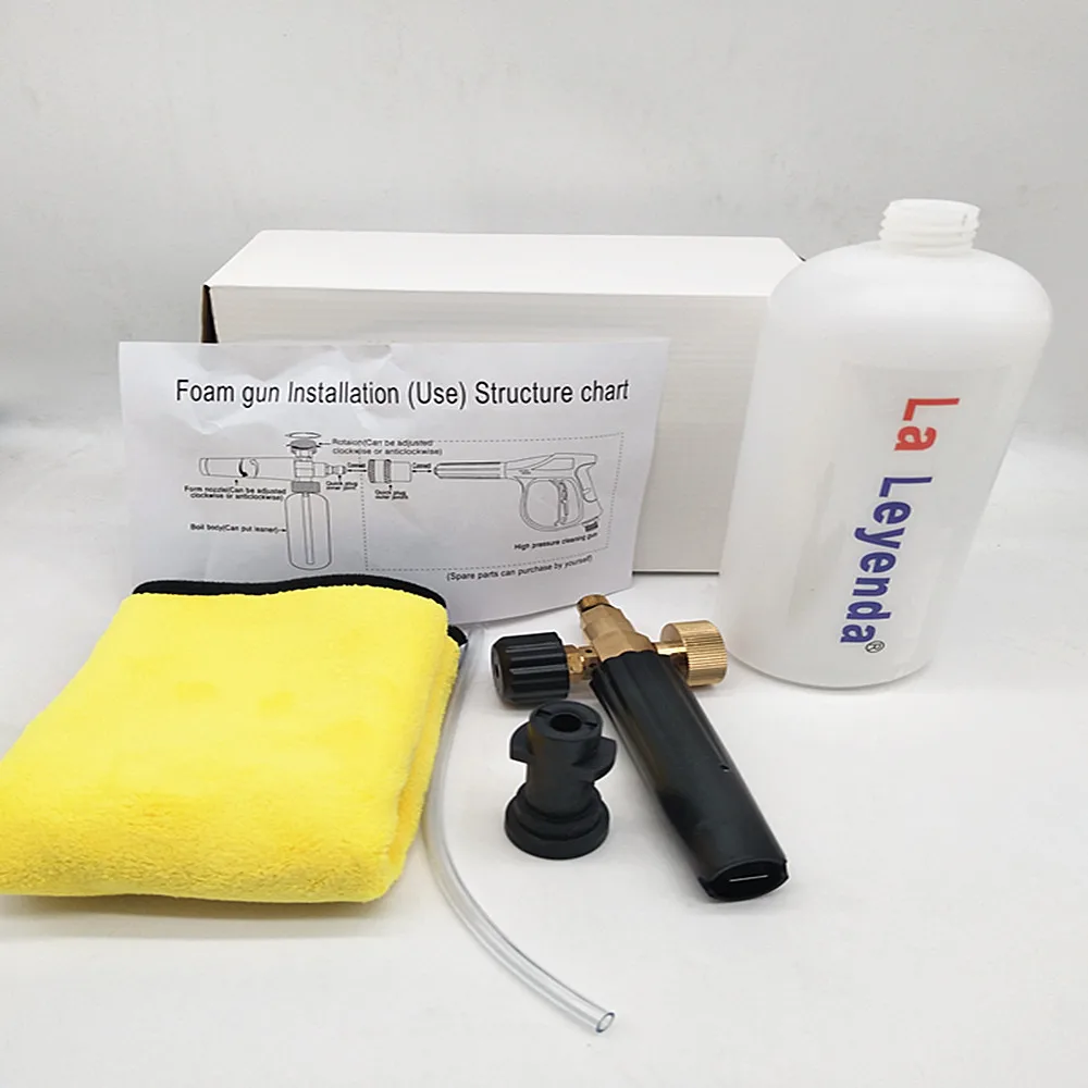 LaLeyenda Pressure Washer Kit Snow Foam Lance Soap Generator Sprayer Nozzle Gun For Karcher K2 K7 free Silicone Folding Funnels
LaLeyenda Pressure Washer Kit Snow Foam Lance Soap Generator Sprayer Nozzle Gun For Karcher K2 K7 free Silicone Folding Funnels