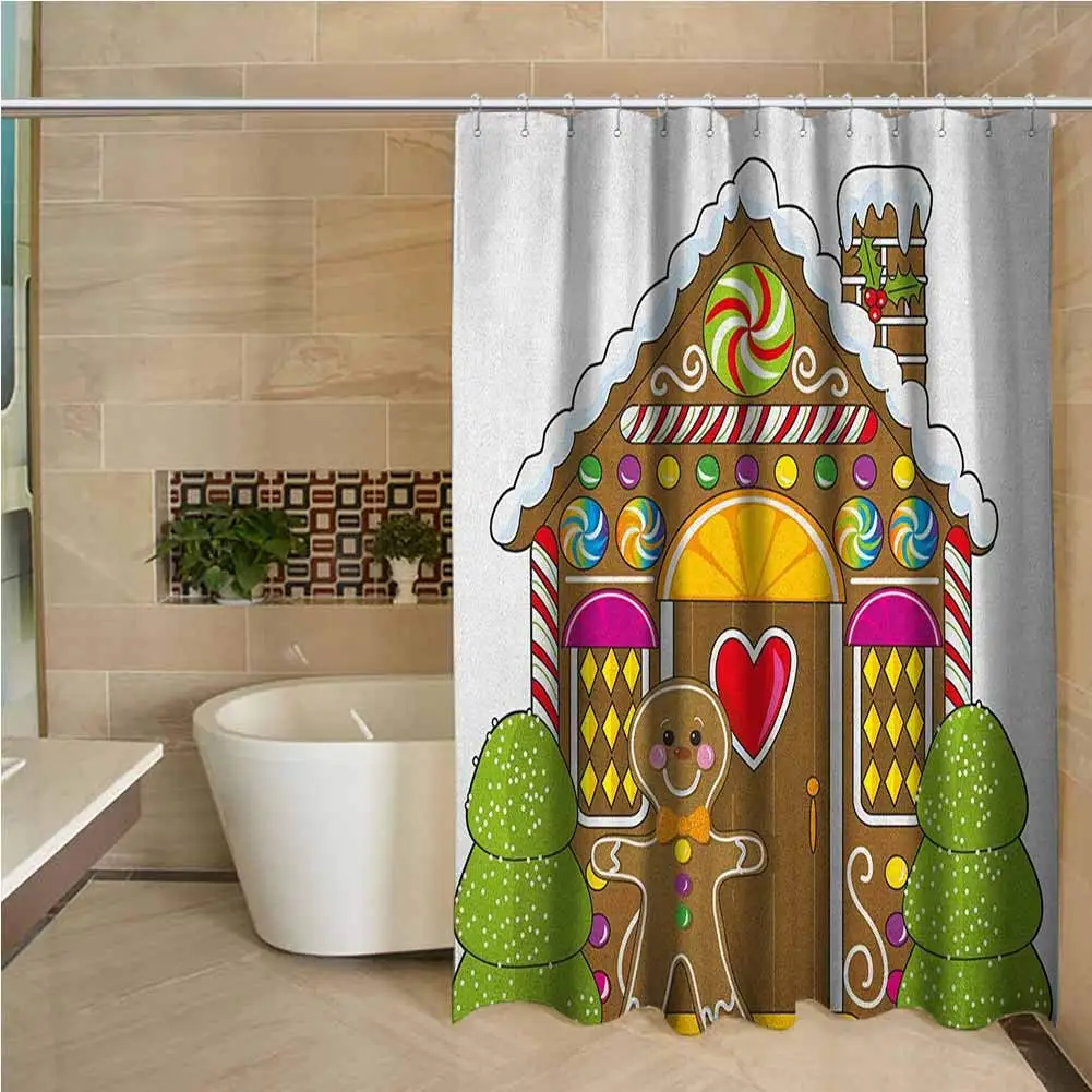 Gingerbread Man Precision Custom Shower Curtain Cute Gingerbread House with Colorful Candies Cookie Man Graphic Figure Modern
Gingerbread Man Precision Custom Shower Curtain Cute Gingerbread House with Colorful Candies Cookie Man Graphic Figure Modern