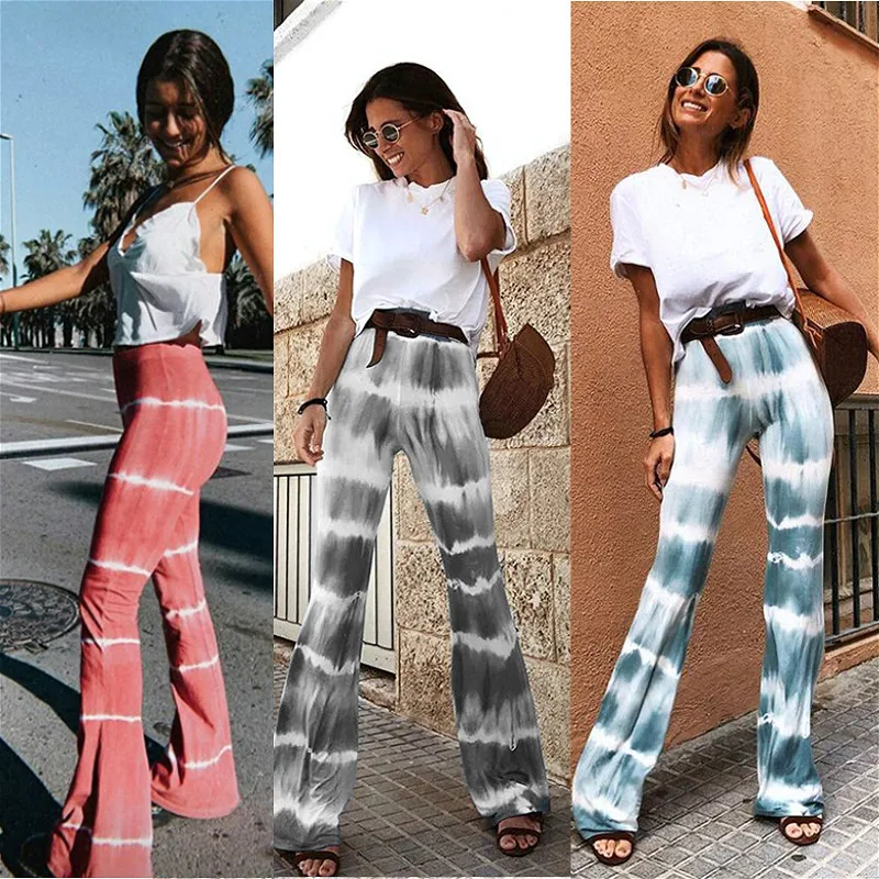 2021 New Women Flare Pants Tie-dye Stripe High Waist Trousers Summer Fall Casual Bohemian Long Pants Bottoms Female
2021 New Women Flare Pants Tie-dye Stripe High Waist Trousers Summer Fall Casual Bohemian Long Pants Bottoms Female