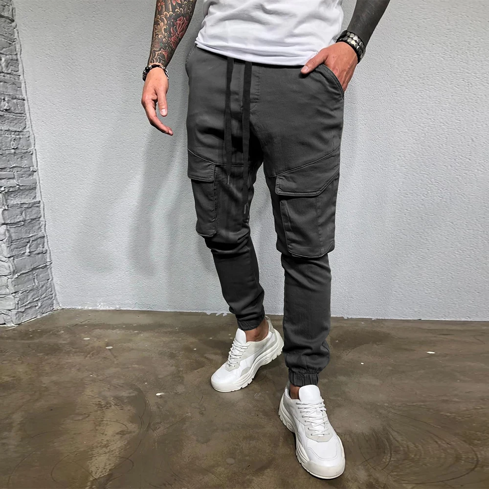 Mens plus Size Hip Pop Casual Pants Fashion Solid Color Multi Pocket Drawstring Beam Feet Trousers
Mens plus Size Hip Pop Casual Pants Fashion Solid Color Multi Pocket Drawstring Beam Feet Trousers