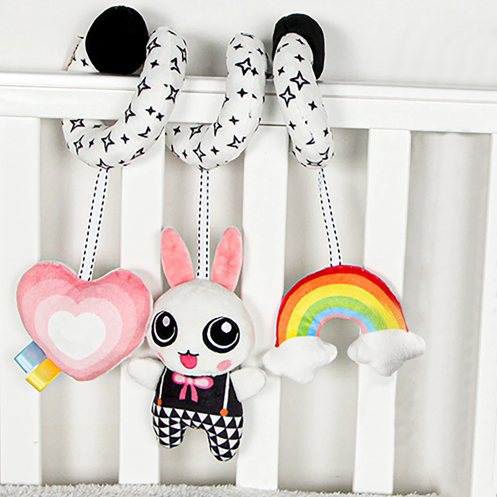 Toy Baby Stroller Comfort Stuffed Animal Rattle Mobile Infant Stroller Toys For Baby Hanging Bed Bell Crib Rattles delightful 
Toy Baby Stroller Comfort Stuffed Animal Rattle Mobile Infant Stroller Toys For Baby Hanging Bed Bell Crib Rattles delightful