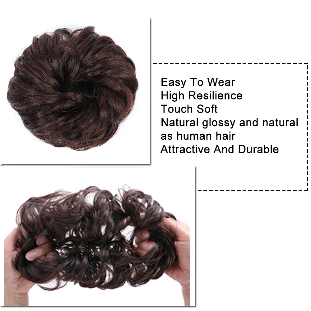 PAGEUP Scrunchie Wedding Hair Piece Synthetic Bun Extensions Curly Messy hair bun Scrunchies Elegant Chignons Easy bun
PAGEUP Scrunchie Wedding Hair Piece Synthetic Bun Extensions Curly Messy hair bun Scrunchies Elegant Chignons Easy bun