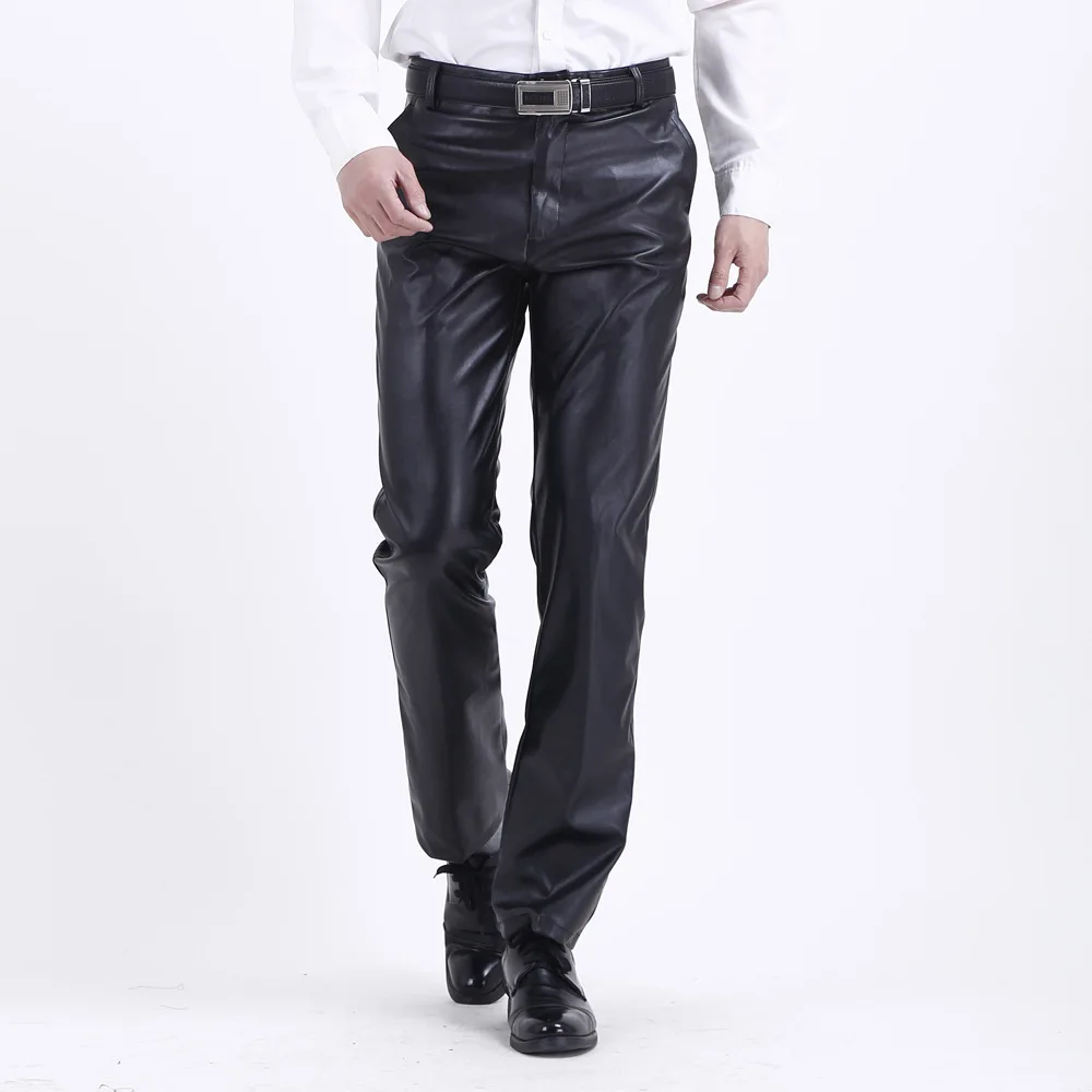 Summer 2021 Men's Fleece-Free Casual Leather Pants Waterproof Loose Elastic PU Leather Pants for Teenagers
Summer 2021 Men's Fleece-Free Casual Leather Pants Waterproof Loose Elastic PU Leather Pants for Teenagers
