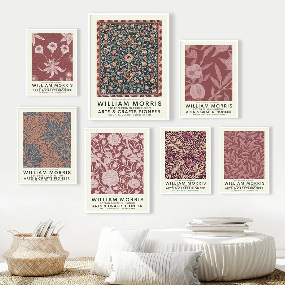 Vintage William Morris Nordic Posters And Prints Museum Exhibition Wall Art Canvas Painting Wall Pictures For Living Room Decor 
Vintage William Morris Nordic Posters And Prints Museum Exhibition Wall Art Canvas Painting Wall Pictures For Living Room Decor