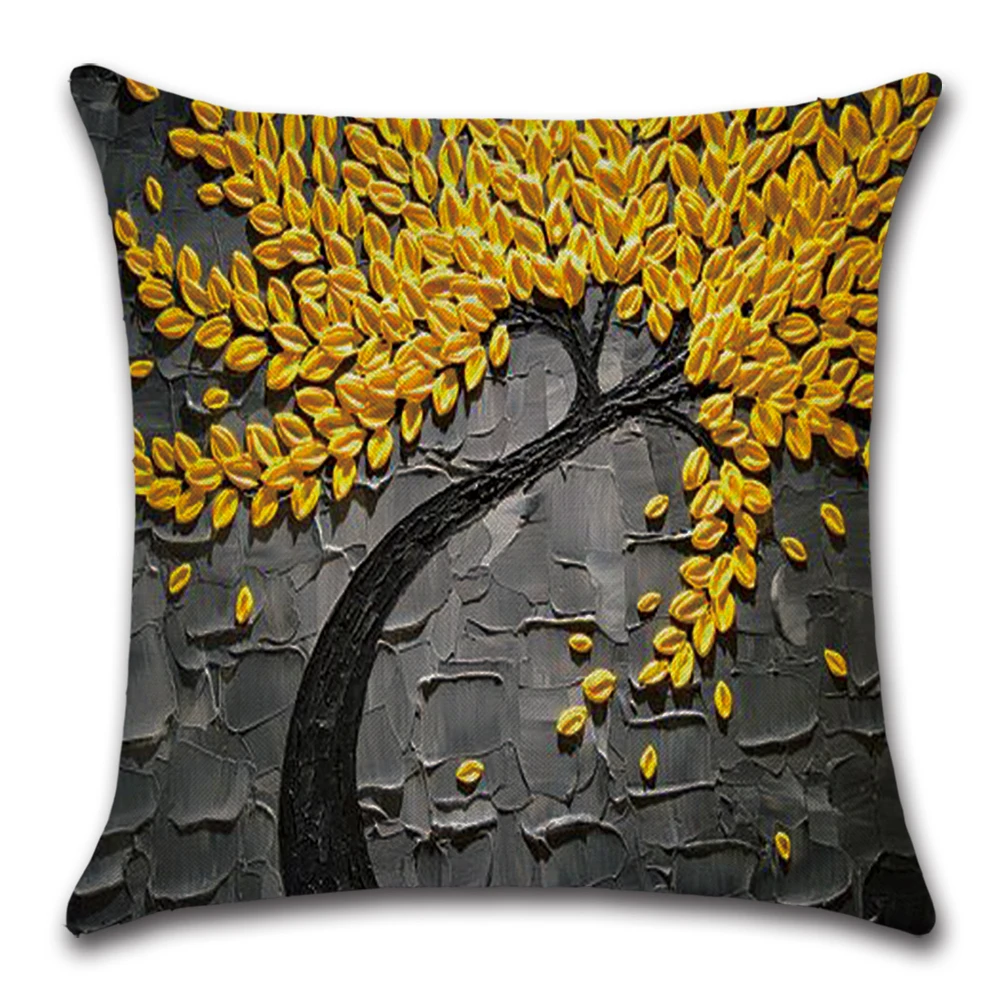 45*45CM 3D Oil Painting Trees Flowers Pillow Cover Cherry Blossom Blooming printing Pillowcase Modern Painted Cushions Cover 
45*45CM 3D Oil Painting Trees Flowers Pillow Cover Cherry Blossom Blooming printing Pillowcase Modern Painted Cushions Cover