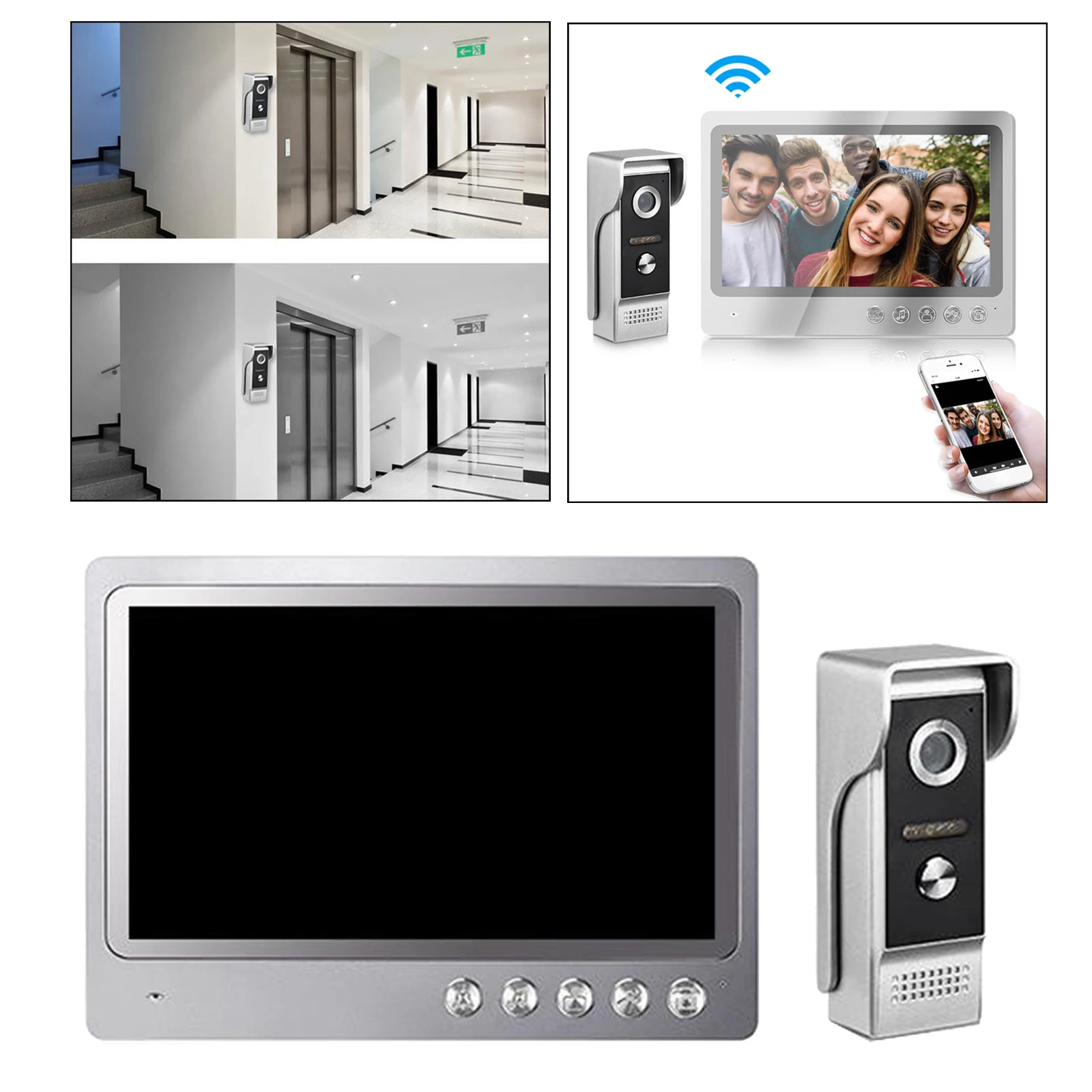 Video Intercom System IR Camera Video Doorbell for Home Security
Video Intercom System IR Camera Video Doorbell for Home Security