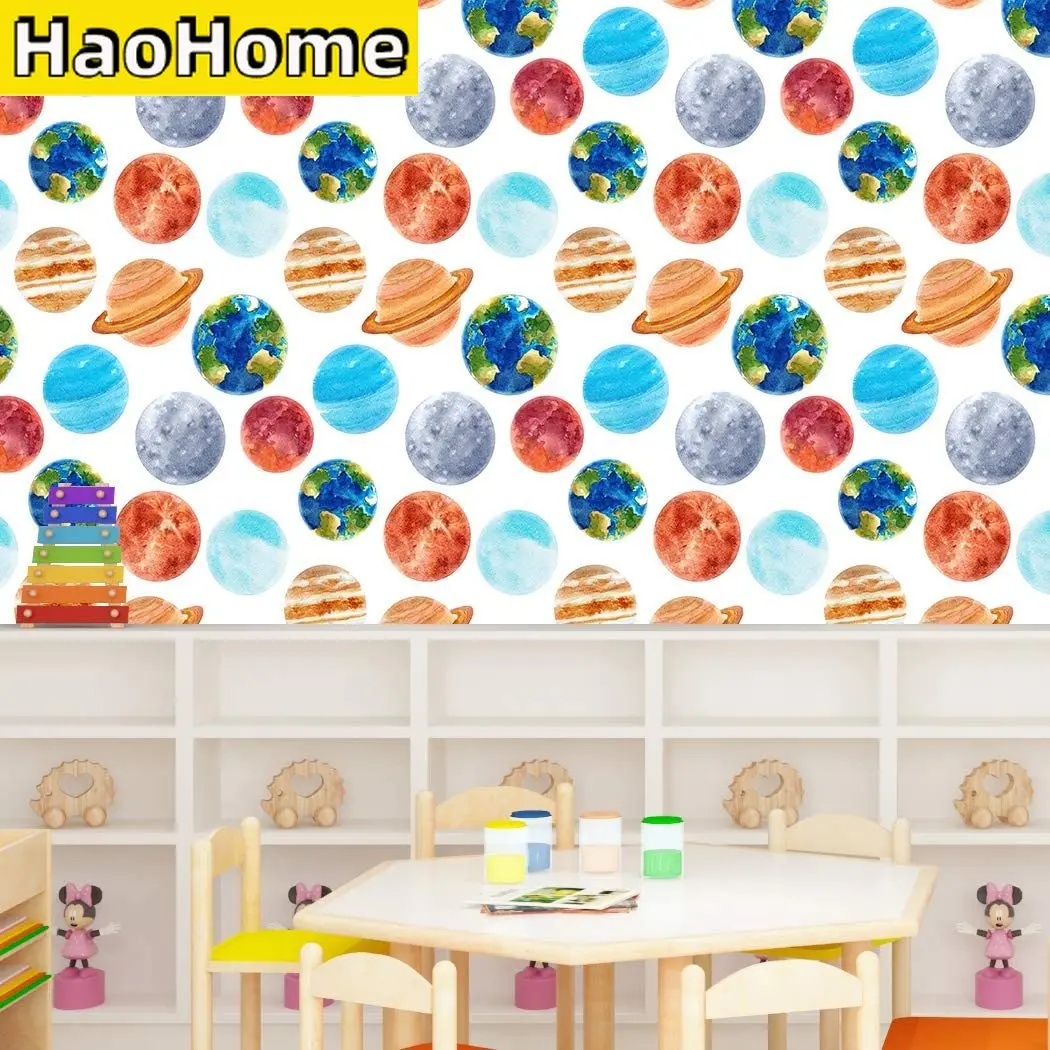 Universe Starry Sky Planet Combination Removable Self-Adhesive Wallpaper Cartoons Vinyl Peel and Stick Wallpaper for Kids Room
Universe Starry Sky Planet Combination Removable Self-Adhesive Wallpaper Cartoons Vinyl Peel and Stick Wallpaper for Kids Room