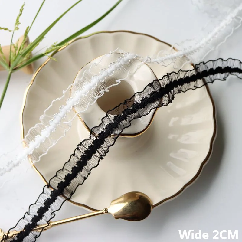 2CM Wide White Black Stretch Velvet Lace Embroidery Ribbon Dress Collar Neckline Elastic Ruffle Trim DIY Apparel Sewing Supplies
2CM Wide White Black Stretch Velvet Lace Embroidery Ribbon Dress Collar Neckline Elastic Ruffle Trim DIY Apparel Sewing Supplies