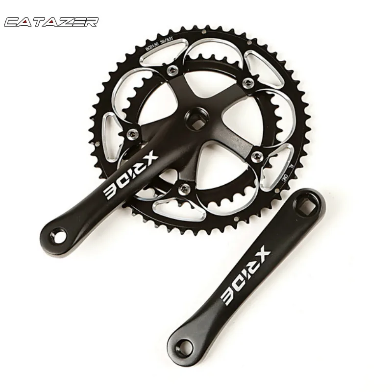 Road Bike Crankset 170MM 130 BCD 14/16/18 Speed Chainring Crown 39T-53 Aluminum Alloy Steel Folding Bike Crank
Road Bike Crankset 170MM 130 BCD 14/16/18 Speed Chainring Crown 39T-53 Aluminum Alloy Steel Folding Bike Crank
