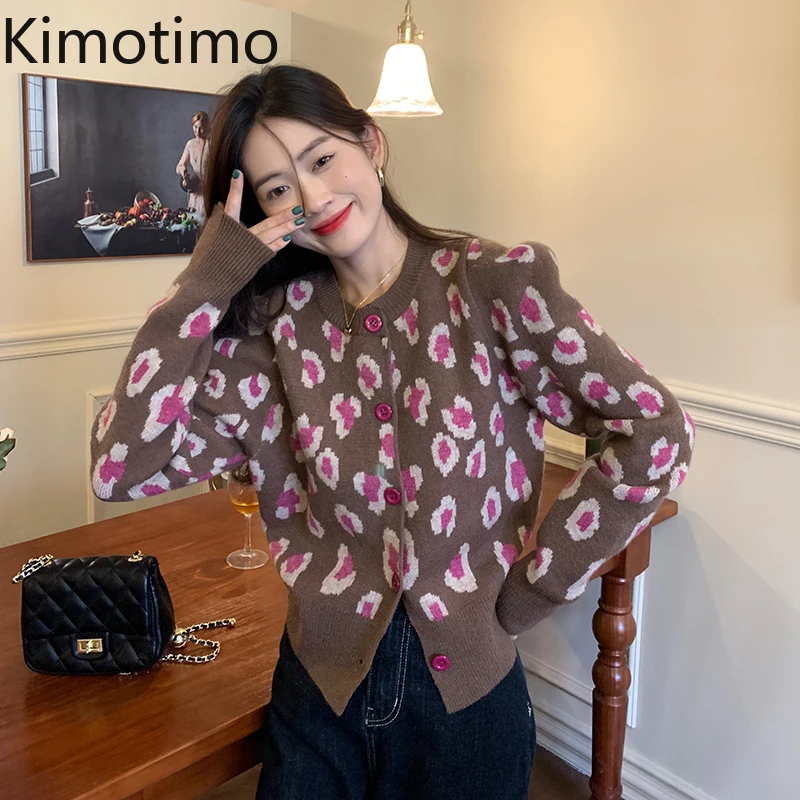 Женский жаккардовый вязаный кардиган Kimotimo, осенне-зимний винтажный свитер с круглым вырезом, пальто, корейские шикарные модные кардиганы с ...
Женский жаккардовый вязаный кардиган Kimotimo, осенне-зимний винтажный свитер с круглым вырезом, пальто, корейские шикарные модные кардиганы с ...