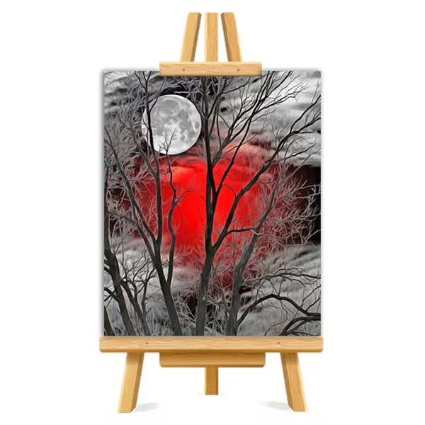 Moon Forest Red Silhouette Picture DIY Painting By Numbers Colouring Zero Basis HandPainted Oil Painting Unique Gift Home Decor
Moon Forest Red Silhouette Picture DIY Painting By Numbers Colouring Zero Basis HandPainted Oil Painting Unique Gift Home Decor