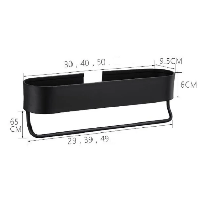 Wall-mounted Bathroom Shelves Space Aluminum Black Kitchen Paper Storage Rack Shower Shampoo Towel Bar Shelf Bathroom Organizer
Wall-mounted Bathroom Shelves Space Aluminum Black Kitchen Paper Storage Rack Shower Shampoo Towel Bar Shelf Bathroom Organizer
