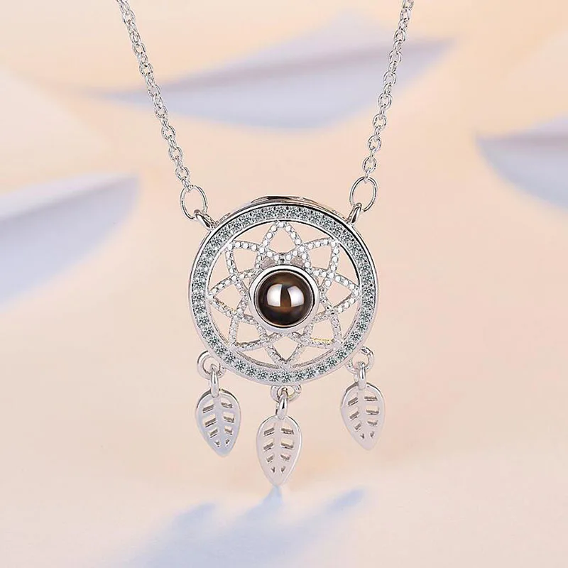 KOFSAC Trendy 925 Sterling Silver Necklaces For Women Romantic 100 Languages Projection Crystal Pendant Jewelry Lady Party Gifts
KOFSAC Trendy 925 Sterling Silver Necklaces For Women Romantic 100 Languages Projection Crystal Pendant Jewelry Lady Party Gifts