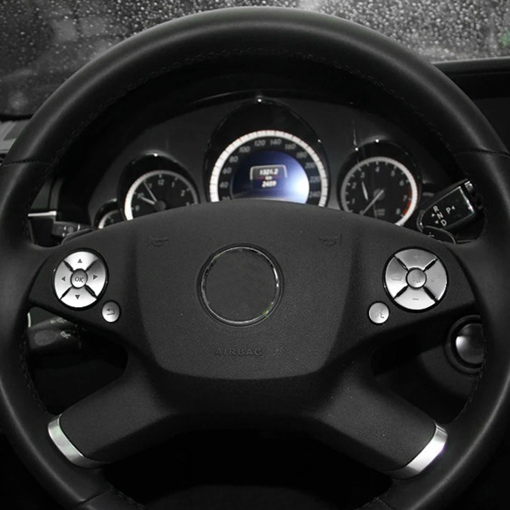 12pcs Car Steering Wheel Button Covers Trim Automotive Interior Button Knob Trim For Mercedes Benz C E S Class W204
12pcs Car Steering Wheel Button Covers Trim Automotive Interior Button Knob Trim For Mercedes Benz C E S Class W204
