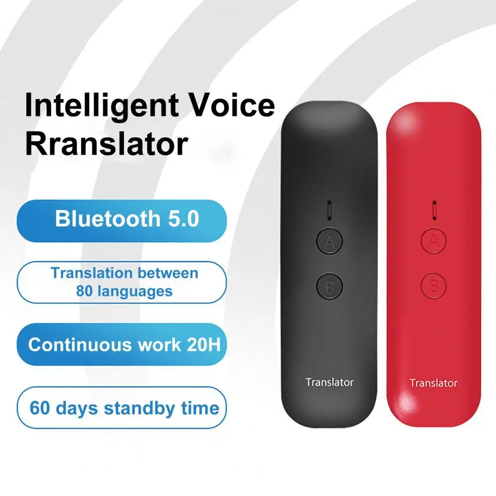Bluetooth, перезаряжаемый компактный портативный многоязычный умный переводчик для встреч за рубежом
Bluetooth, перезаряжаемый компактный портативный многоязычный умный переводчик для встреч за рубежом
