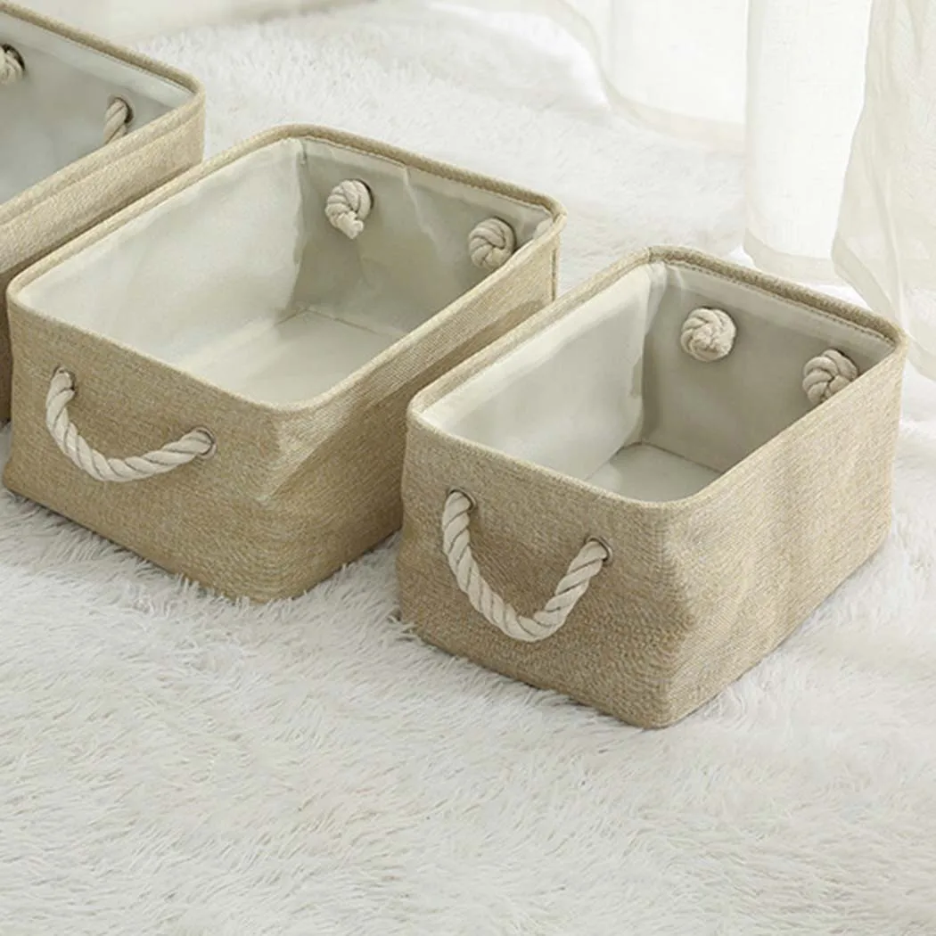 Waterproof Canvas Fabric Storage Basket Clothes Folding Storage Box For Nursery Underwear Organizer Laundry Basket With Handle
Waterproof Canvas Fabric Storage Basket Clothes Folding Storage Box For Nursery Underwear Organizer Laundry Basket With Handle