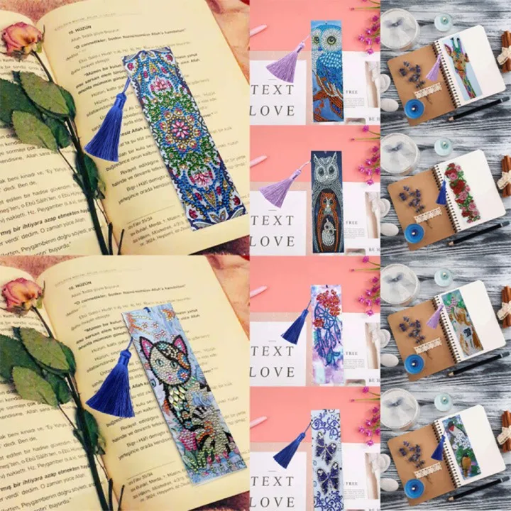 Diamond Painting Bookmark 5D Special Shaped Diamond Leather Tassel Book Marks DIY Embroidery Cross Stitch Mosaic Bookmark Gift
Diamond Painting Bookmark 5D Special Shaped Diamond Leather Tassel Book Marks DIY Embroidery Cross Stitch Mosaic Bookmark Gift